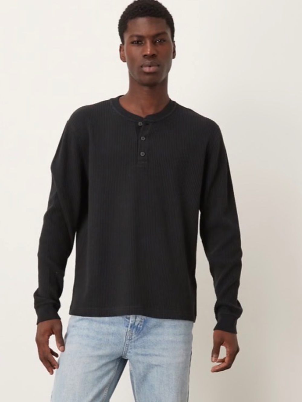 💐NWT💐 Abercrombie & Fitch long sleeve waffle texture Henley top - size XL